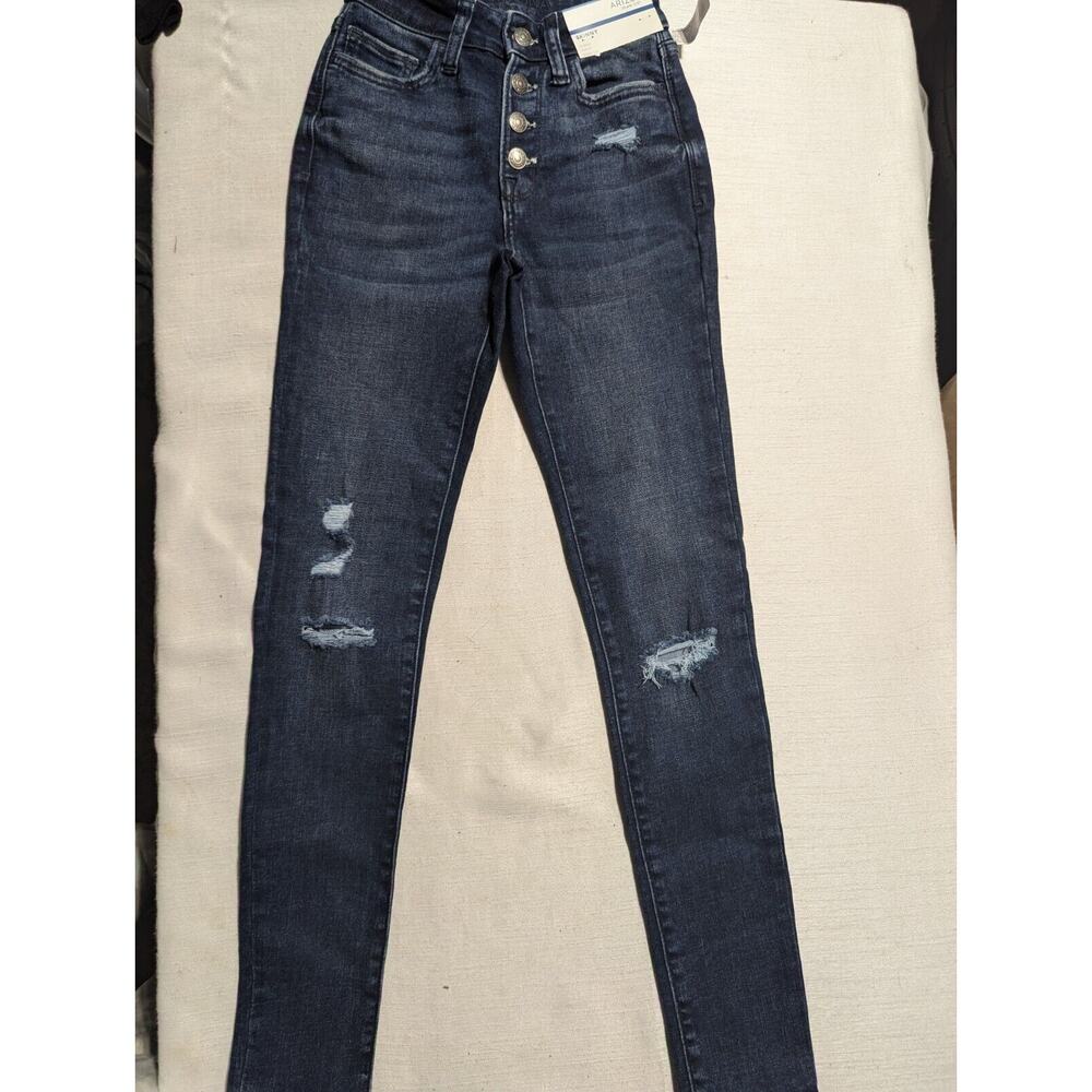NWT Arizona High‎ Rise Skinny Distressed Slim Fit Skinny leg Size 0